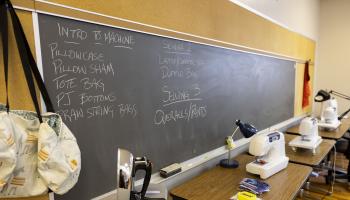 Seven sewing classes are now offered this fall at the Swain Center.