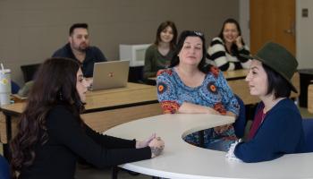 Students lead simulated therapy session