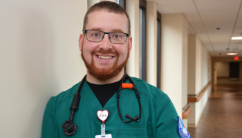 Respiratory Therapy student Logan Walker