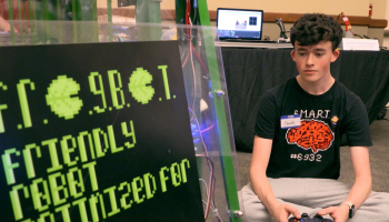 Robotics Student at last year's STEAM Night