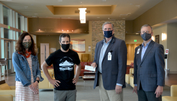 Three men and a woman