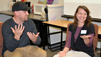 SCC Human Services Technology class discussion.