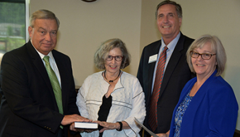 Photo of Terry Bell, Jean Ellen Forrister, Dr. Don Tomas and Ann Melton
