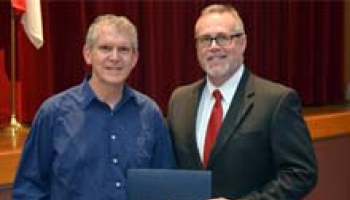 Photo of Marc Parks and Dr. Thom Brooks