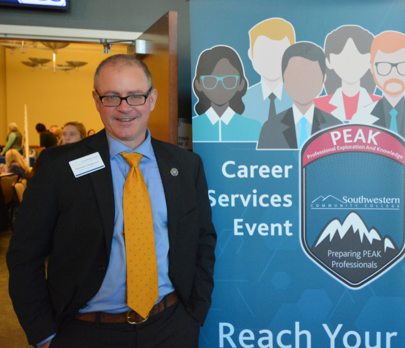 Mike Despeaux at a past job fair.