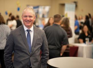Mike Despeaux at a past job fair.
