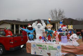 Float in parade
