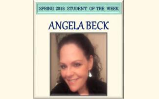SCC Student of the Week Angela Beck.