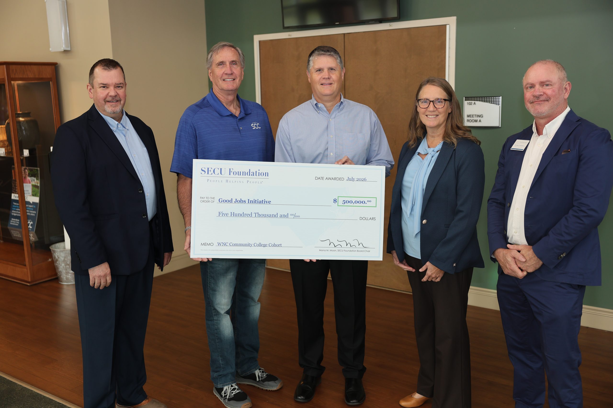 SECU Foundation donates $500,000 to Good Jobs WNC Initiative